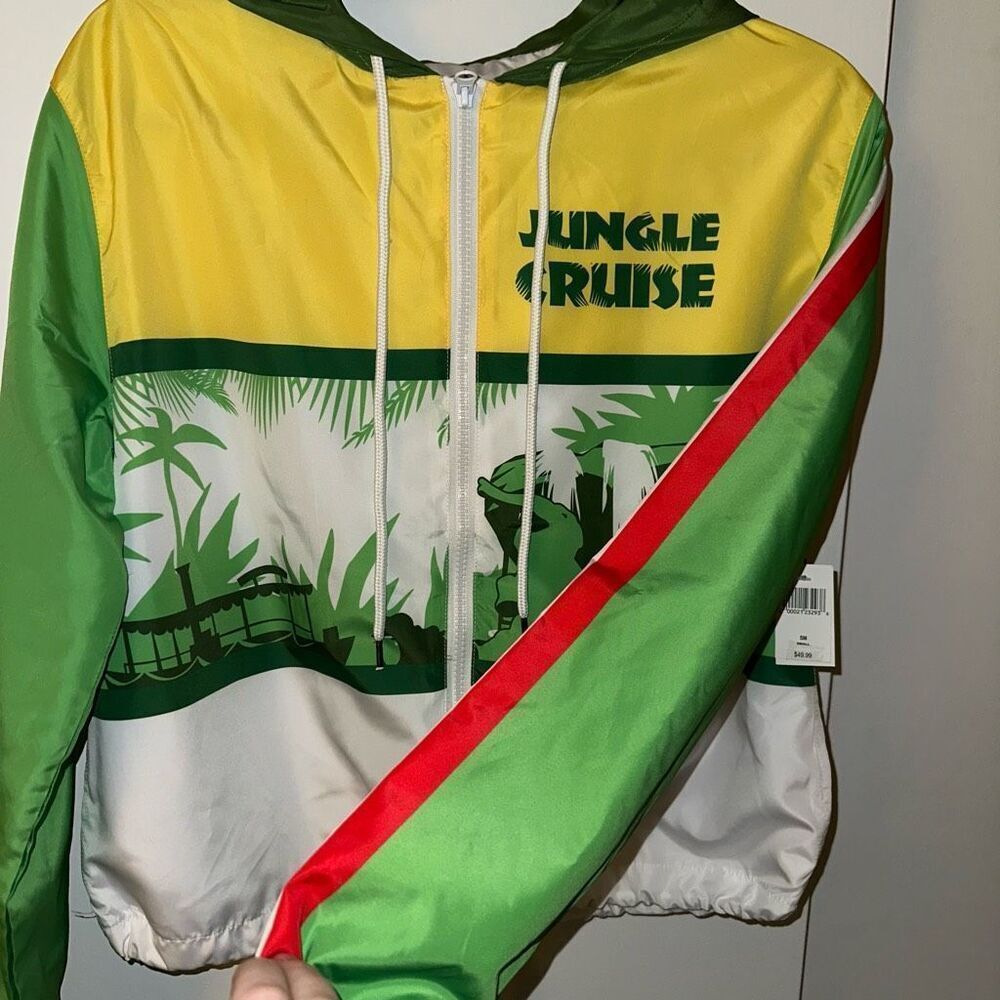 Disney Parks Unisex Jungle Cruise Hooded Windbreaker Small NWT - Picture 5 of 12